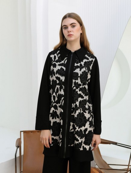 FRANCESCA GAZZELLA FERMUARLI GİY ÇIK - SİYAH