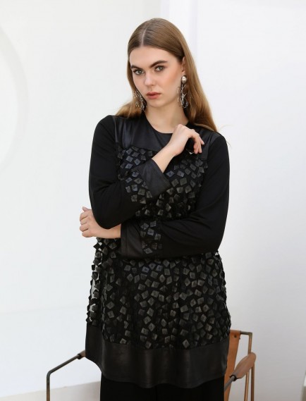 FRANCESCA GAZZELLA İKİLİ PANTOLONLU TAKIM - SİYAH