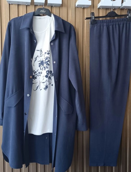 SOLİS ÜÇLÜ TAKIM - MAVİ