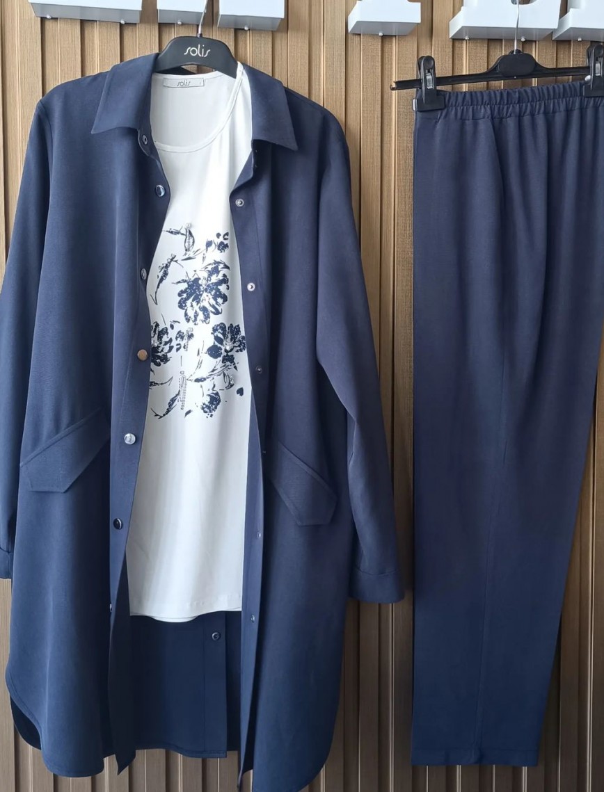 SOLİS ÜÇLÜ TAKIM - MAVİ